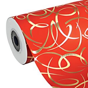 Clairefontaine Papier cadeau "Arabesque rouge", en rouleau