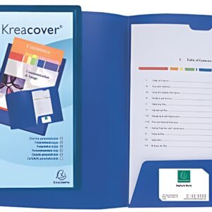 EXACOMPTA Chemise personnalisable Kreacover, PP, A4, bleu