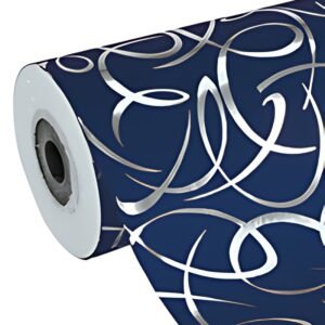 Clairefontaine Papier cadeau "Arabesque bleu", en rouleau
