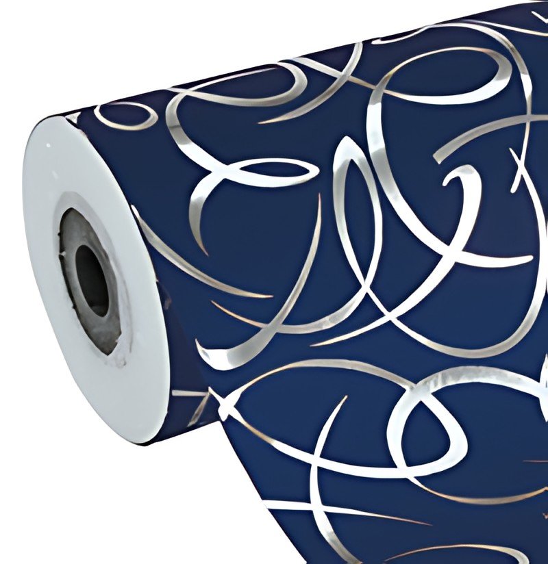Clairefontaine Papier cadeau "Arabesque bleu", en rouleau