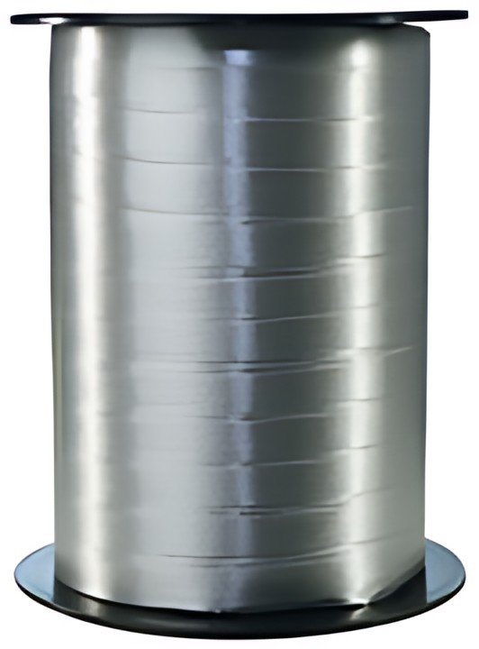 Clairefontaine Bolduc sur bobine, brillant, argent