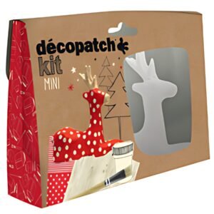 décopatch Kit papier mâché "Renne", 5 pièces