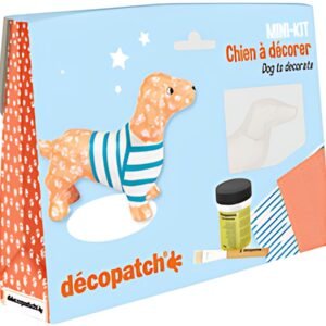 décopatch Kit papier mâché "Teckel", 5 pièces