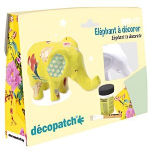 décopatch Kit papier mâché "Eléphant", 5 pièces