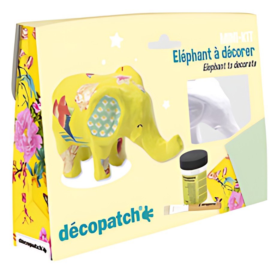 décopatch Kit papier mâché "Eléphant", 5 pièces