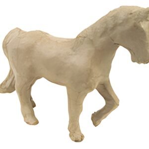 décopatch Support en papier mâché "Cheval", 110 mm