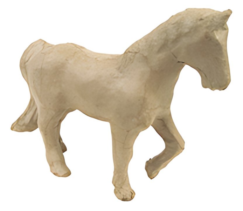 décopatch Support en papier mâché "Cheval", 110 mm