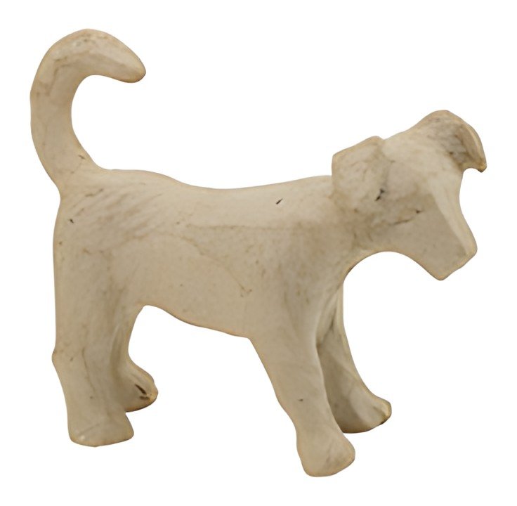 décopatch Support en papier mâché "Chien", 85 mm