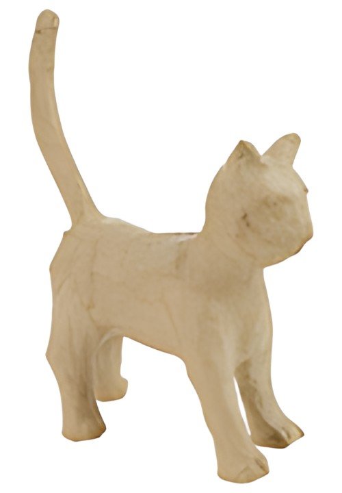 décopatch Support en papier mâché "Chat", 130 mm