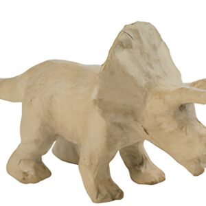 décopatch Support en papier mâché "Tricératops", 90 mm