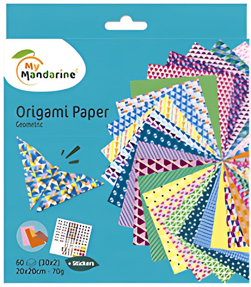 My Mandarine Feuilles à plier Origami Paper "Geometric"