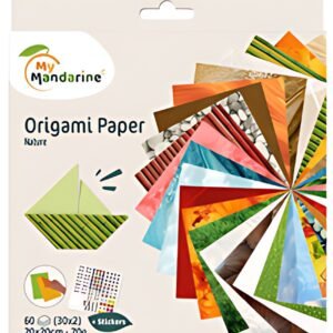 My Mandarine Feuilles à plier Origami Paper "Nature"