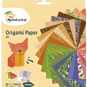 My Mandarine Feuilles à plier Origami Paper "Zoo"