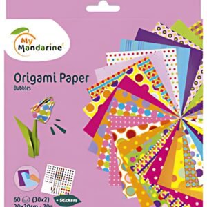 My Mandarine Feuilles à plier Origami Paper "Bubbles"