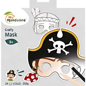 My Mandarine Carnet de coloriage Graffy Pop Mask "Boy"