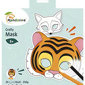 My Mandarine Carnet de coloriage Graffy Pop Mask Animaux