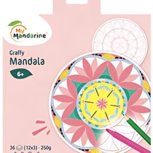My Mandarine Carnet de coloriage "Graffy Pop Mandala"
