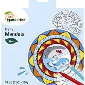 My Mandarine Carnet de coloriage "Graffy Pop Mandala"