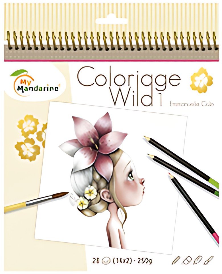My Mandarine Carnet de coloriage "Wild 1"