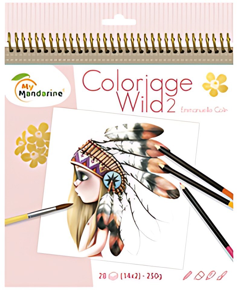 My Mandarine Carnet de coloriage "Wild 2"