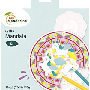 My Mandarine Carnet de coloriage "Graffy Pop Mandala"