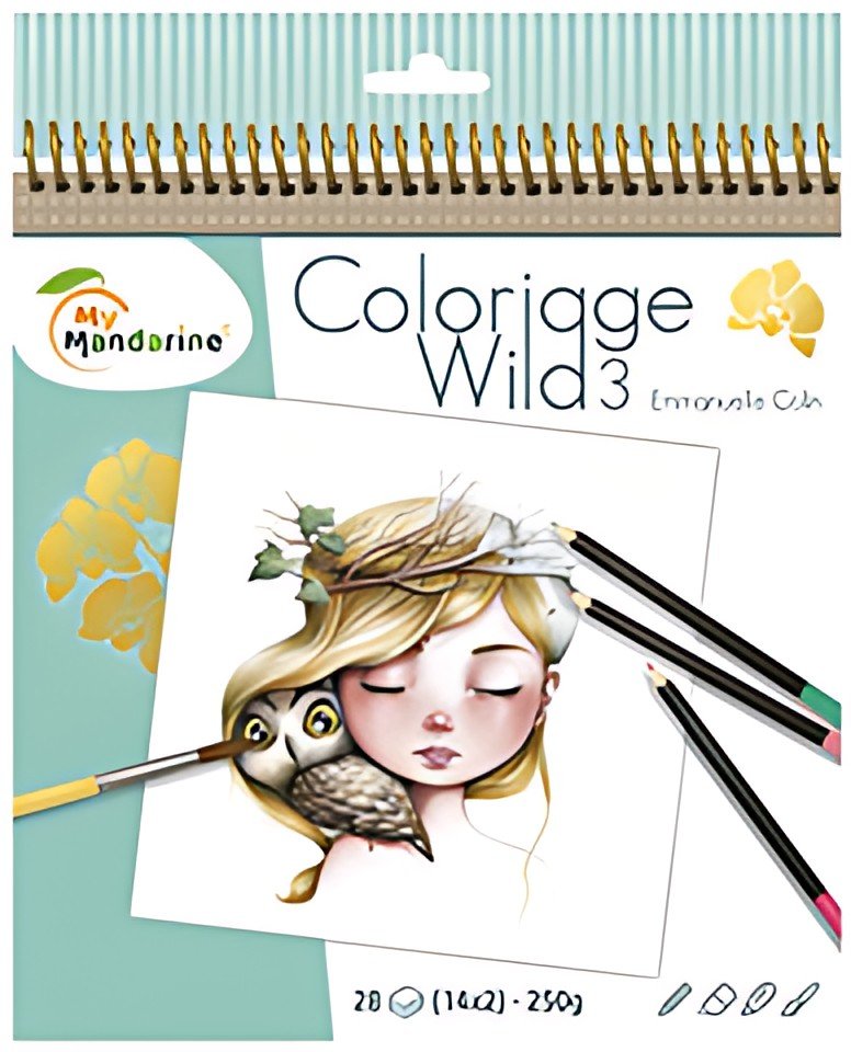 My Mandarine Carnet de coloriage "Wild 3"