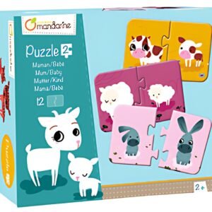 My Mandarine Puzzle à 2 pièces "Mère & petit"