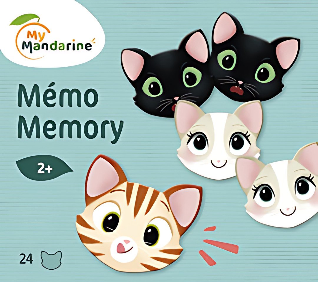 My Mandarine Jeu de memory "Chats"