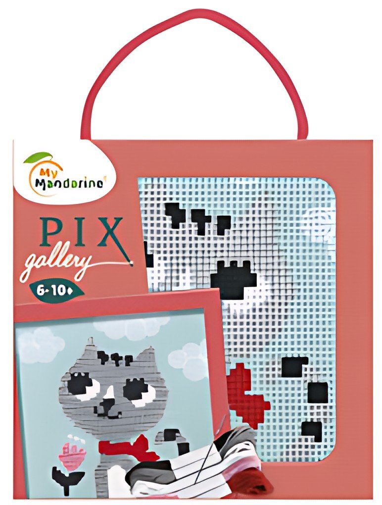 My Mandarine Kit à broder "Pix Gallery", Chat