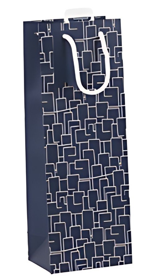 Clairefontaine Sac cadeau pour bouteille "Men in blue"