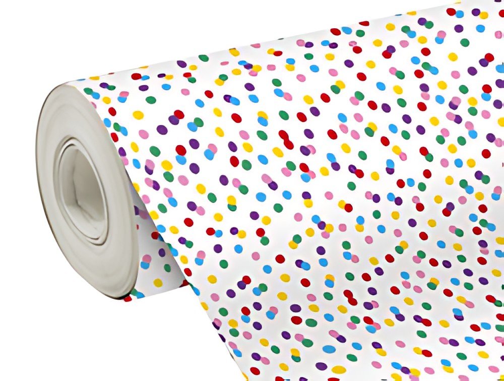 Clairefontaine Papier cadeau "Pois", rouleau grand format