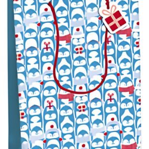 Clairefontaine Sac cadeau de Noël "Pinguine", large