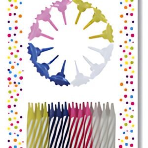 Clairefontaine Bougie d'anniversaire, rayée couleur/blanc