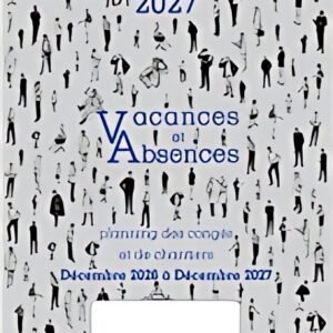 EXACOMPTA Planning des congés 2026/2027, décembre à décembre