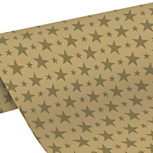 Clairefontaine Papier cadeau de Noël "Etoiles dorées"
