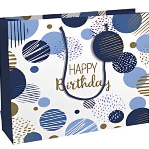 Clairefontaine Sac cadeau "Happy Birthday bleu", shopping