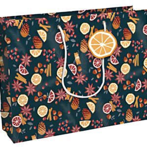 Clairefontaine Sac cadeau de Noël "Agrumes", shopping