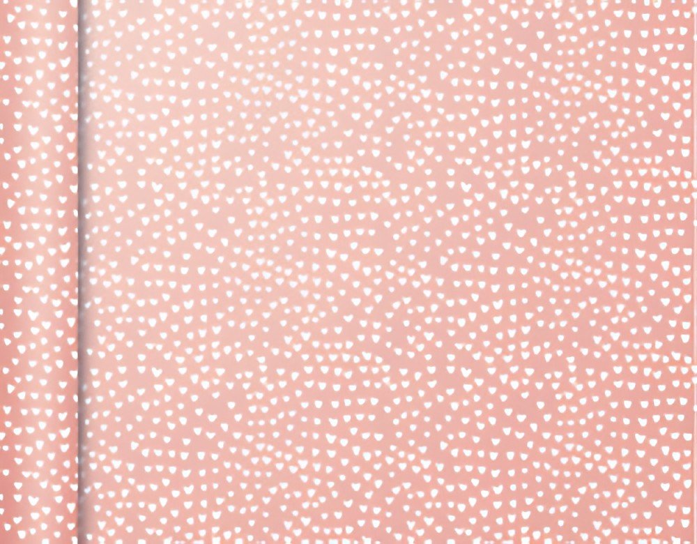 Clairefontaine Papier cadeau "Tiny Rolls coeurs roses"