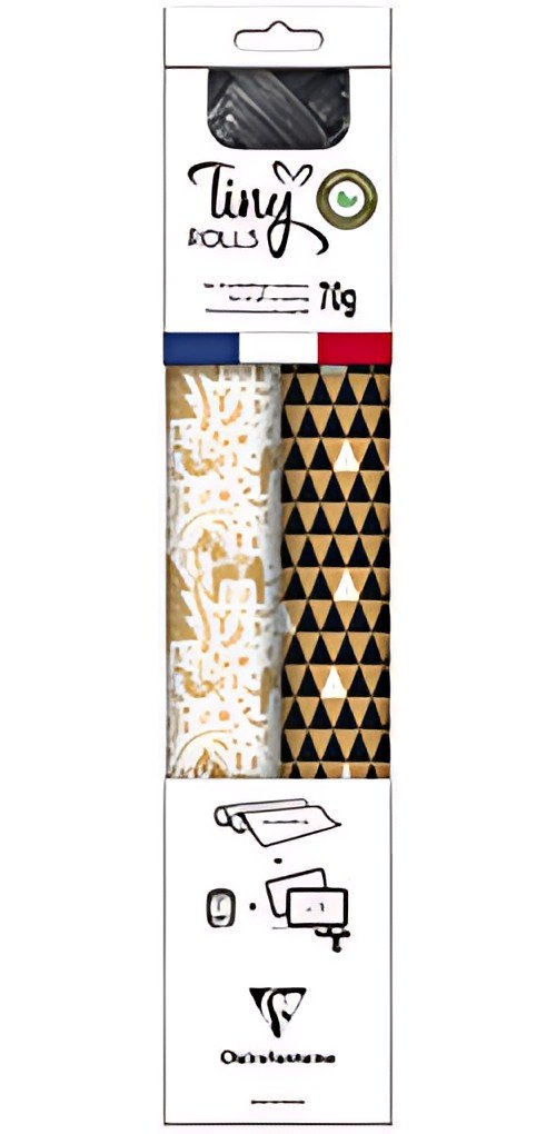 Clairefontaine Set de papiers cadeau de Noël "Tiny Rolls"