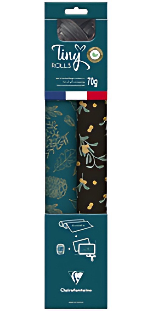 Clairefontaine Set de papiers cadeau de Noël "Tiny Rolls"