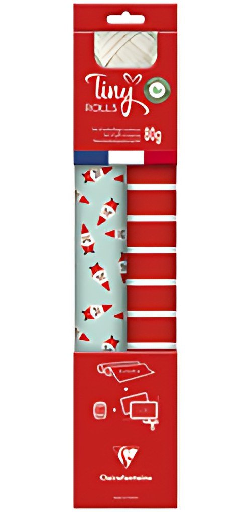 Clairefontaine Set de papiers cadeau de Noël "Tiny Rolls"
