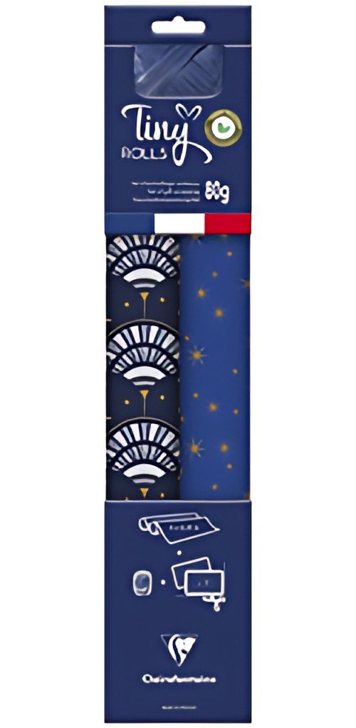 Clairefontaine Set de papiers cadeau de Noël "Tiny Rolls"