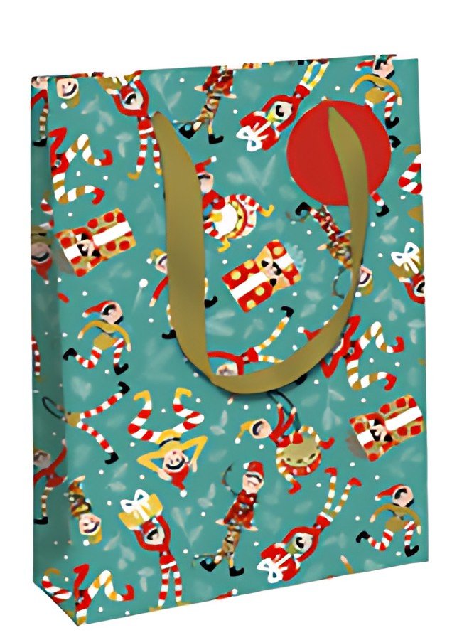 Clairefontaine Sac cadeau de Noël "Lutins", large