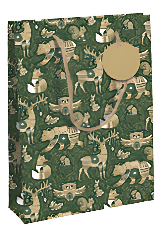 Clairefontaine Sac cadeau de Noël "Forest", large