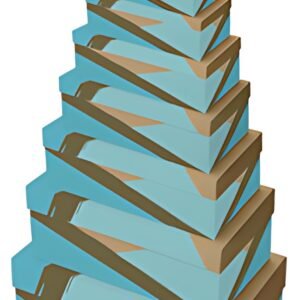 Clairefontaine Set de boîtes cadeau "Turquoise", 10 pièces