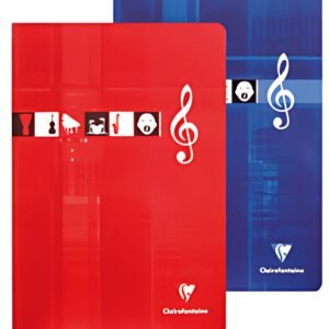 Clairefontaine Cahier piqûre Musique & Chant, A4, 96 pages