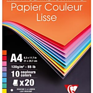 Clairefontaine Bloc de papier couleur MAYA, A4, 20 feuilles
