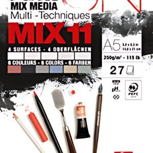 Clairefontaine Bloc papier dessin Paint'ON MIX11, A5