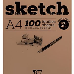 Clairefontaine Bloc croquis SKETCH, A4, 100 feuilles
