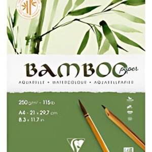 Clairefontaine Bloc de papier aquarelle BAMBOO, 250 g/m2, A5